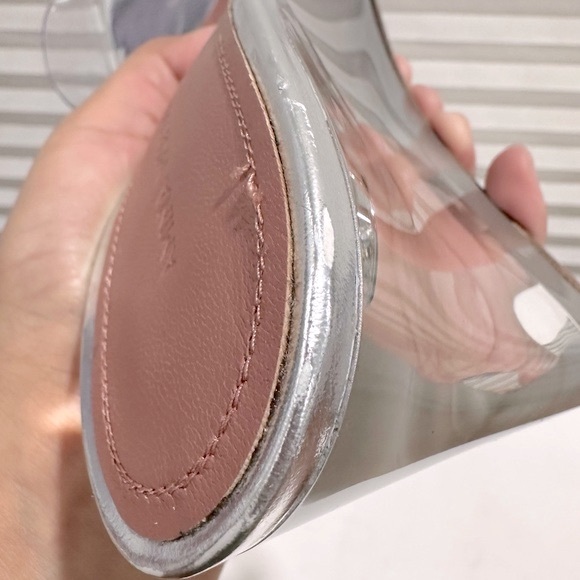 🌹 AMINA MUADDI🌹 Lupita Glass Wedge Sandal Size: 40 - Picture 10 of 16